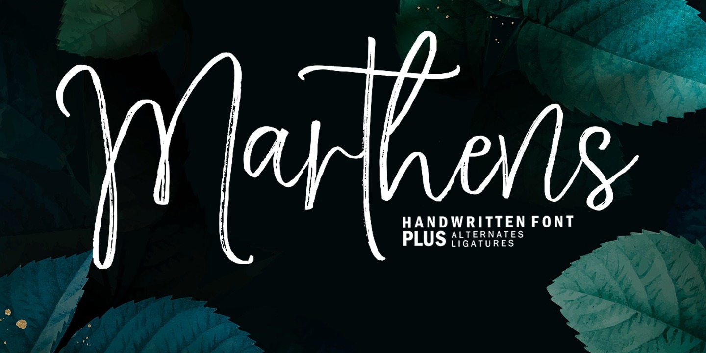 フォント Marthens